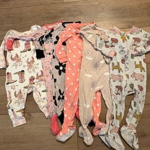 18M Toddler Girls Footie Bundle